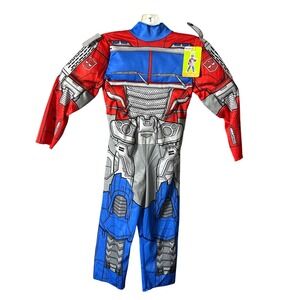 Toddler Boys Transformers Optimus Prime Muscle Costume Size 3T-4T - No‎ Mask